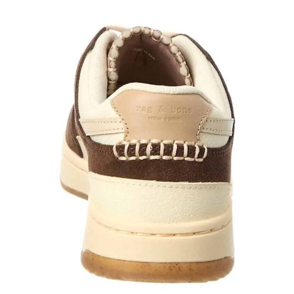 New Rag & Bone Retro Brown Tennis Leather Sneaker Size 6.5